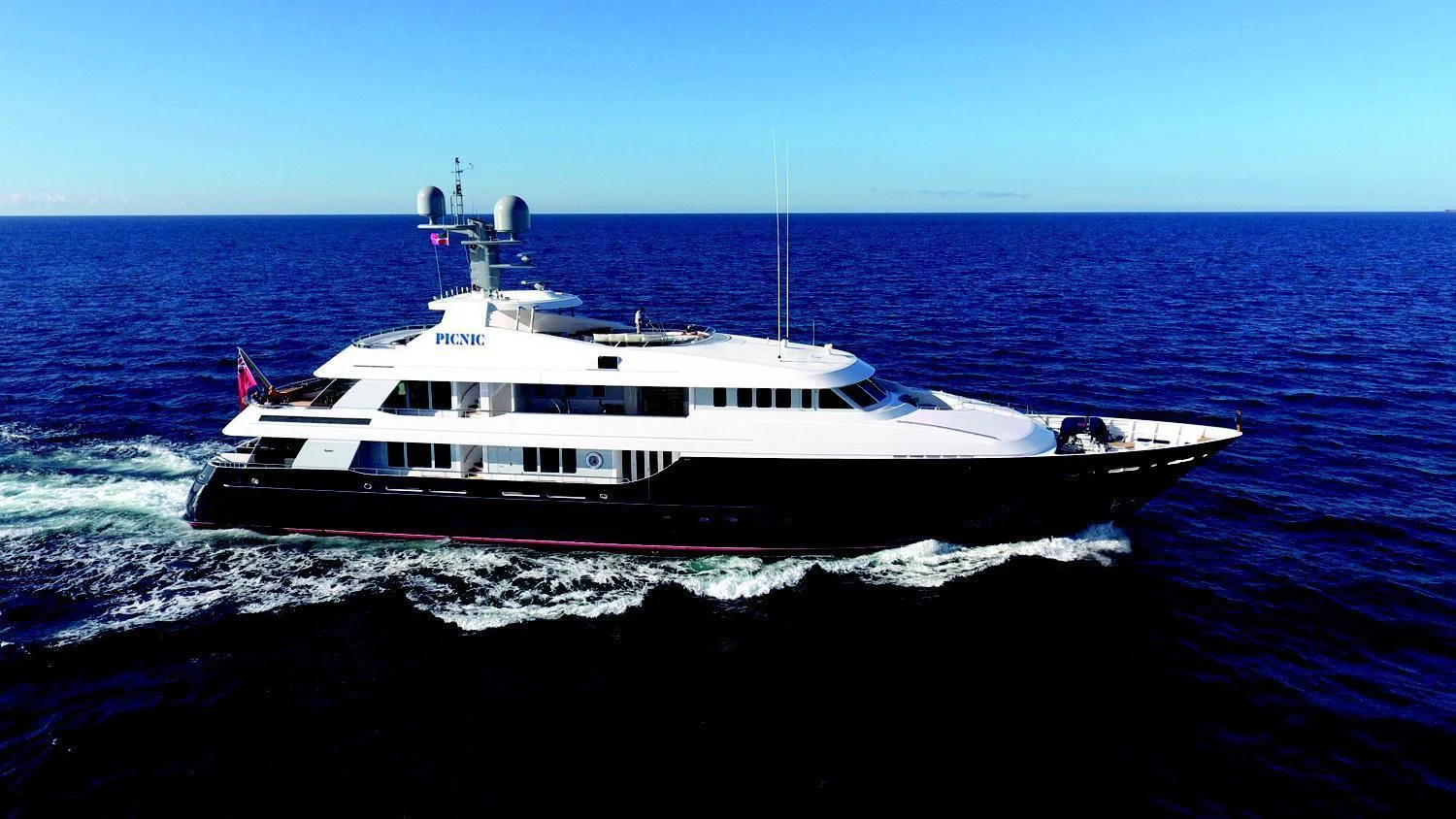 a boat on the water aboard REVERIE Yacht for Sale