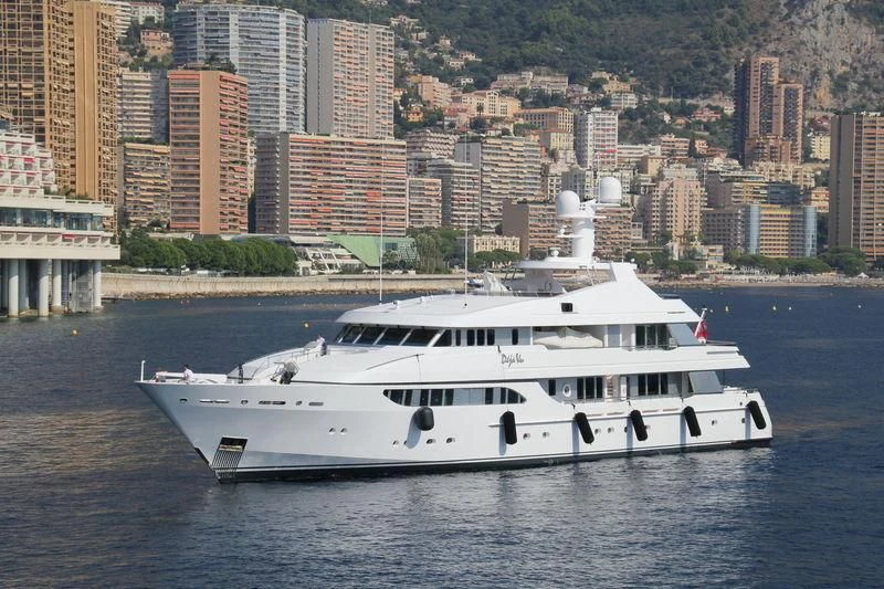 a boat on the water aboard REVERIE Yacht for Sale