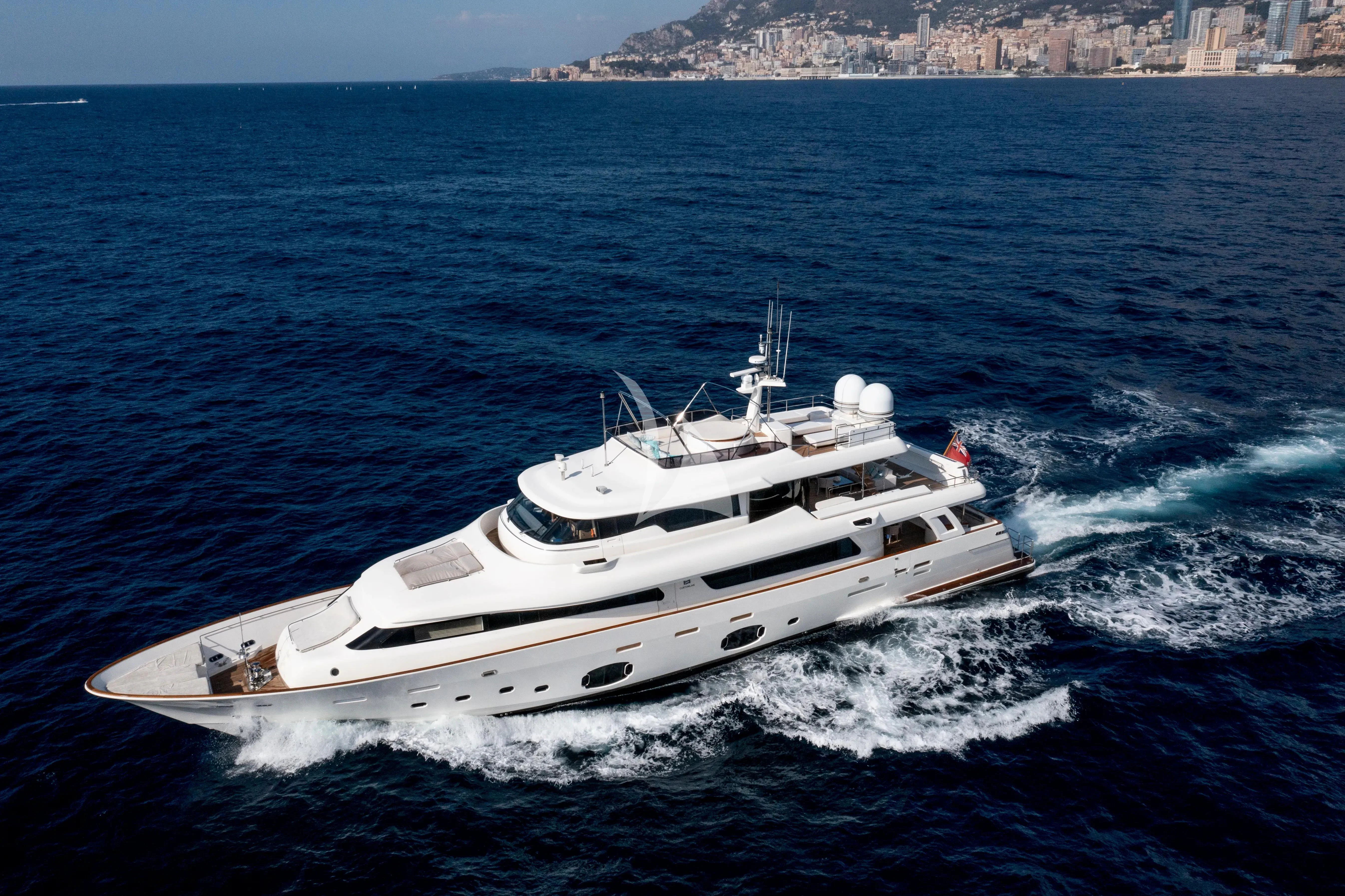 a boat on the water aboard CENTURION Yacht for Sale