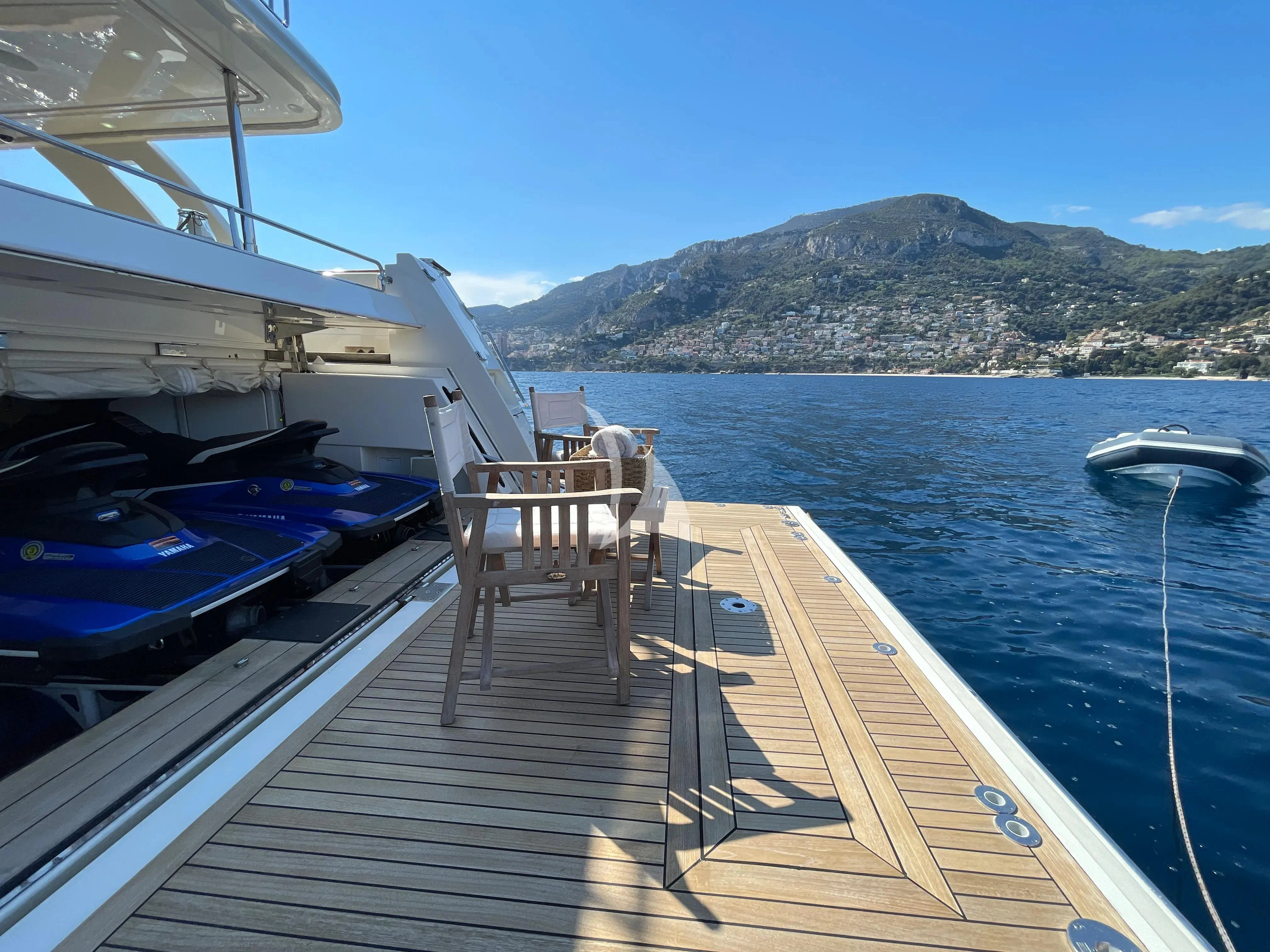 a dock with boats on it aboard CENTURION Yacht for Sale