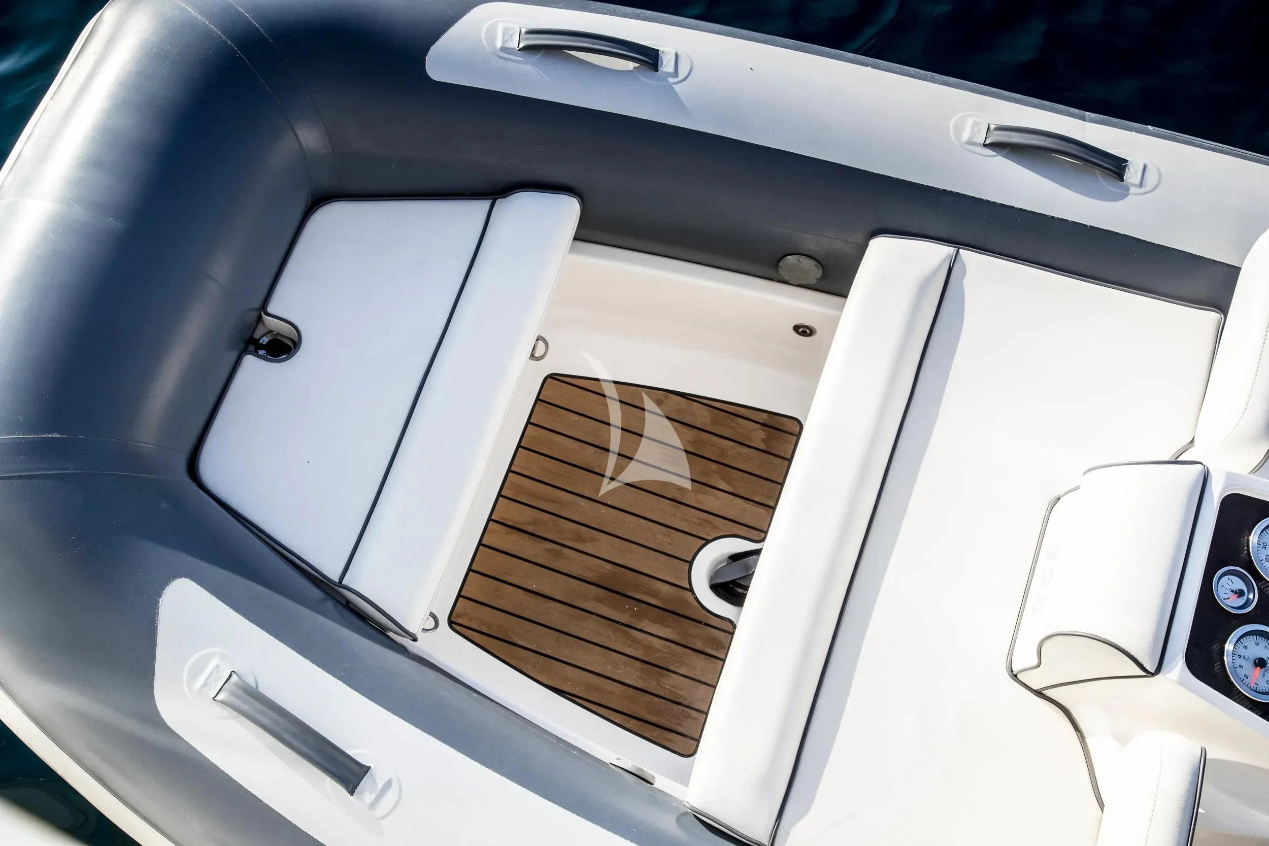 the front of a car aboard CENTURION Yacht for Sale