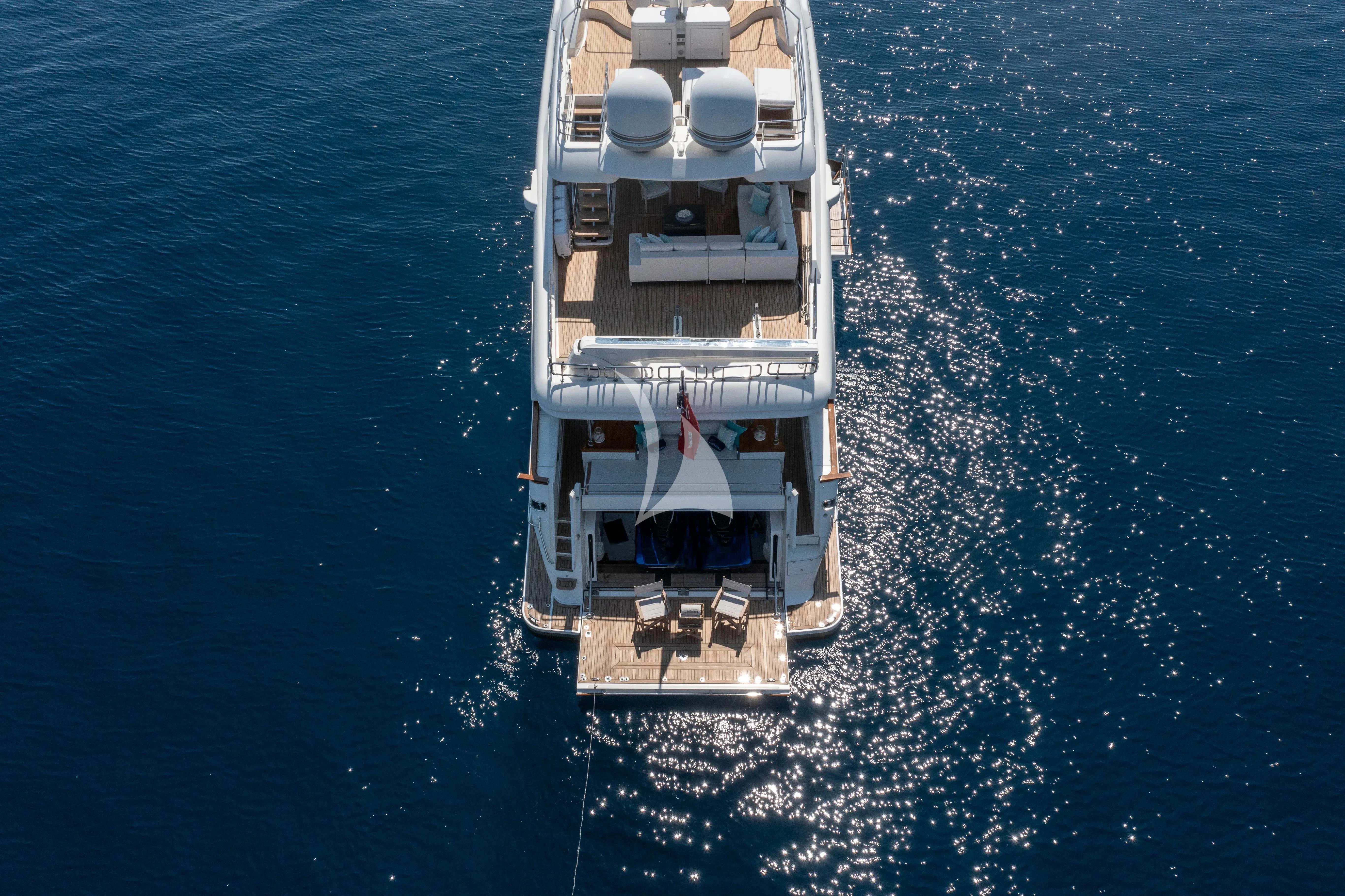 a boat on the water aboard CENTURION Yacht for Sale