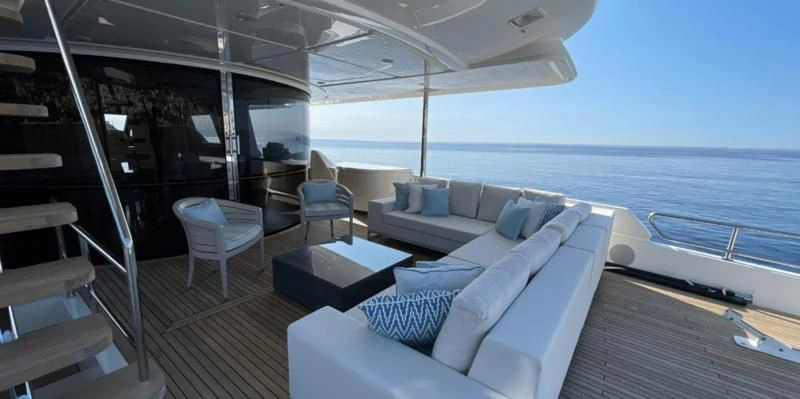 a boat on the water aboard CENTURION Yacht for Sale