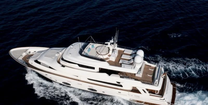 a space ship on a planet aboard CENTURION Yacht for Sale
