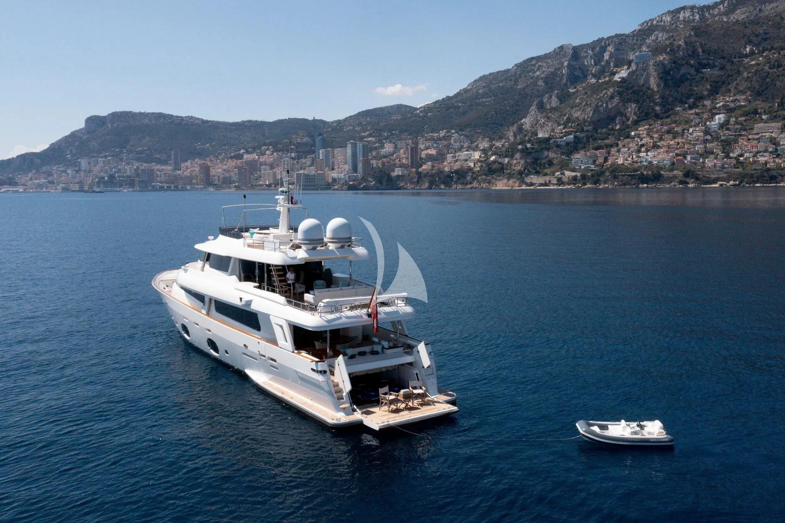 a boat on the water aboard CENTURION Yacht for Sale