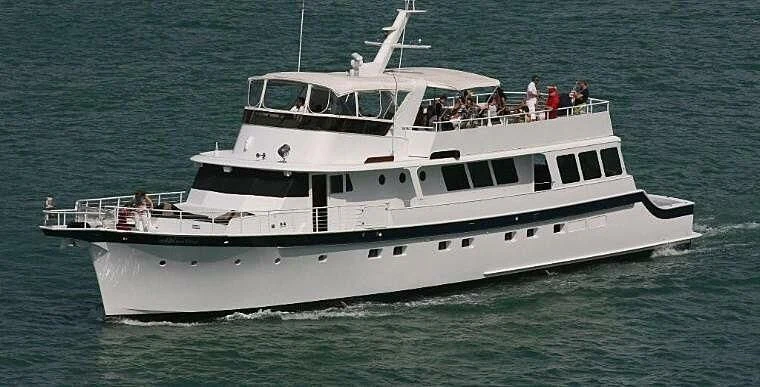 a boat with people on it aboard THE SUMMER WIND Yacht for Sale