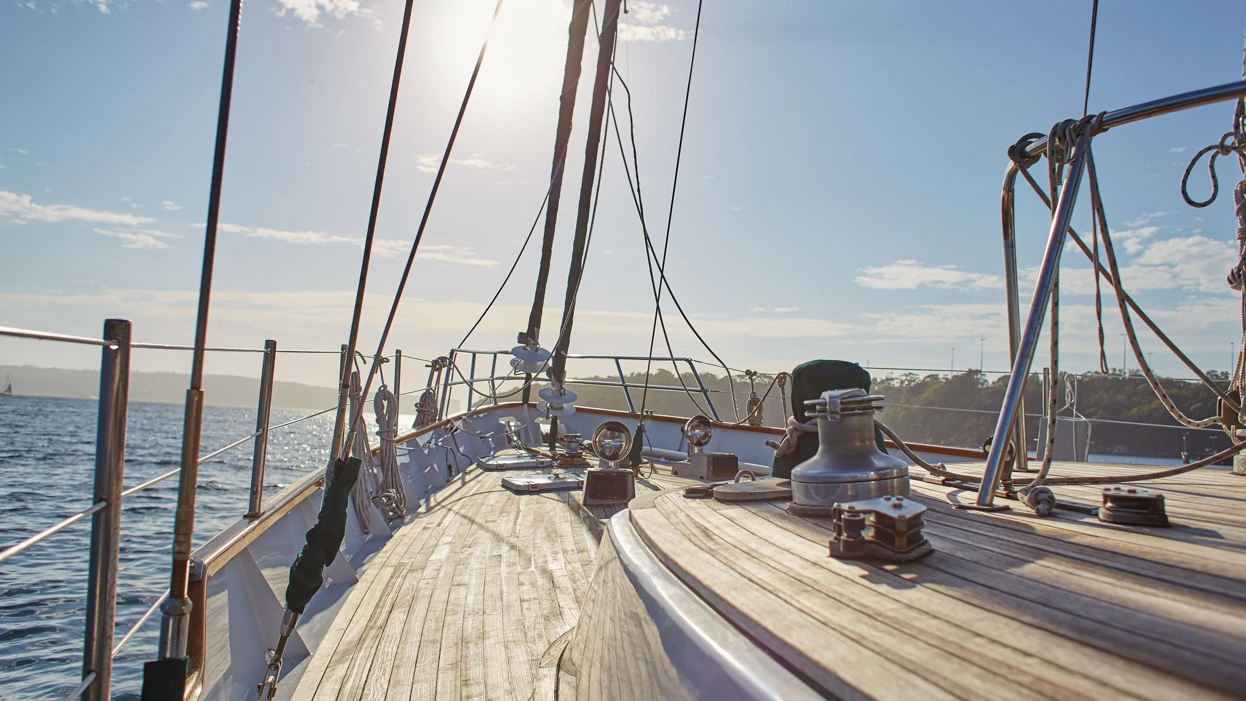 a large ship on a body of water aboard THE SUMMER WIND Yacht for Sale