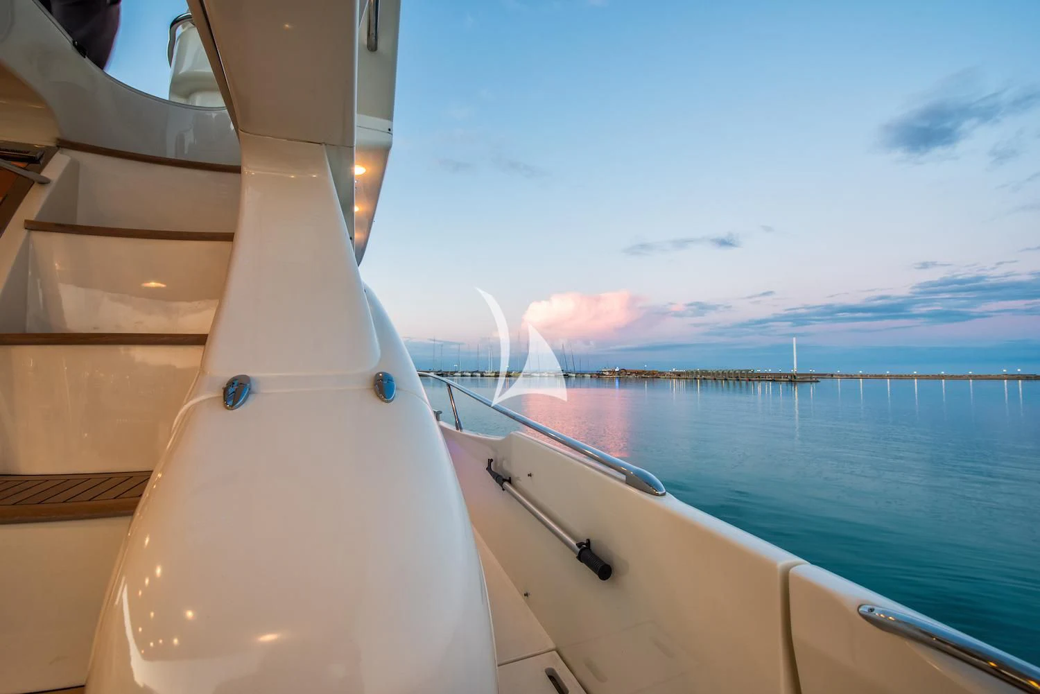 a boat on the water aboard MANU Yacht for Charter