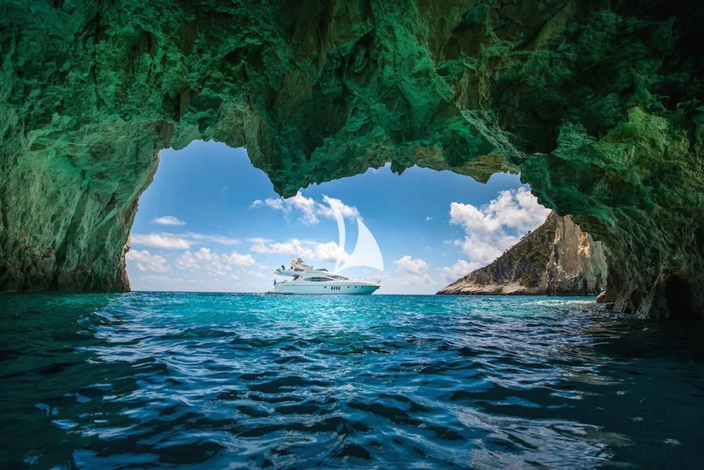 a boat in the water aboard MANU Yacht for Charter