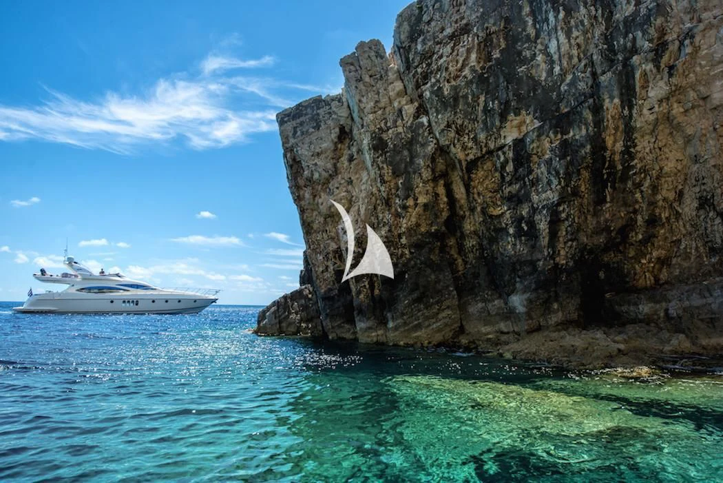 a boat on the water aboard MANU Yacht for Charter