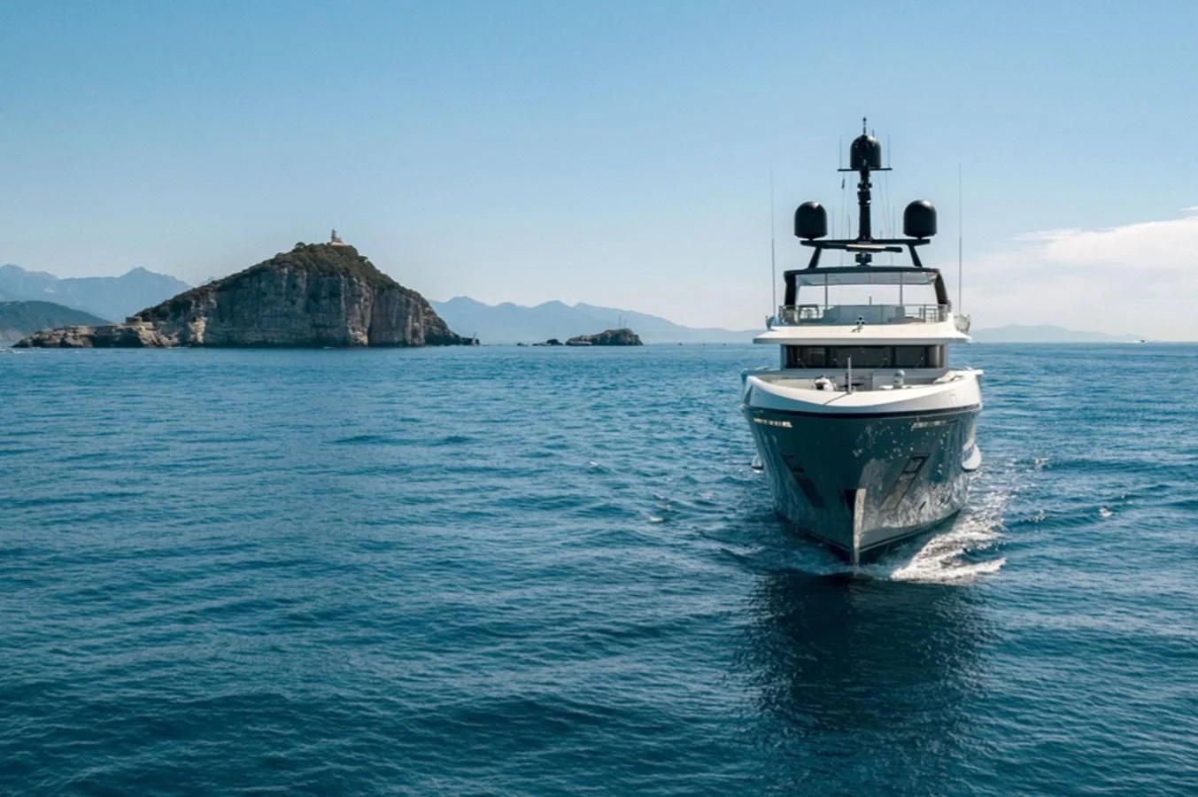 a boat on the water aboard MYKO Yacht for Sale