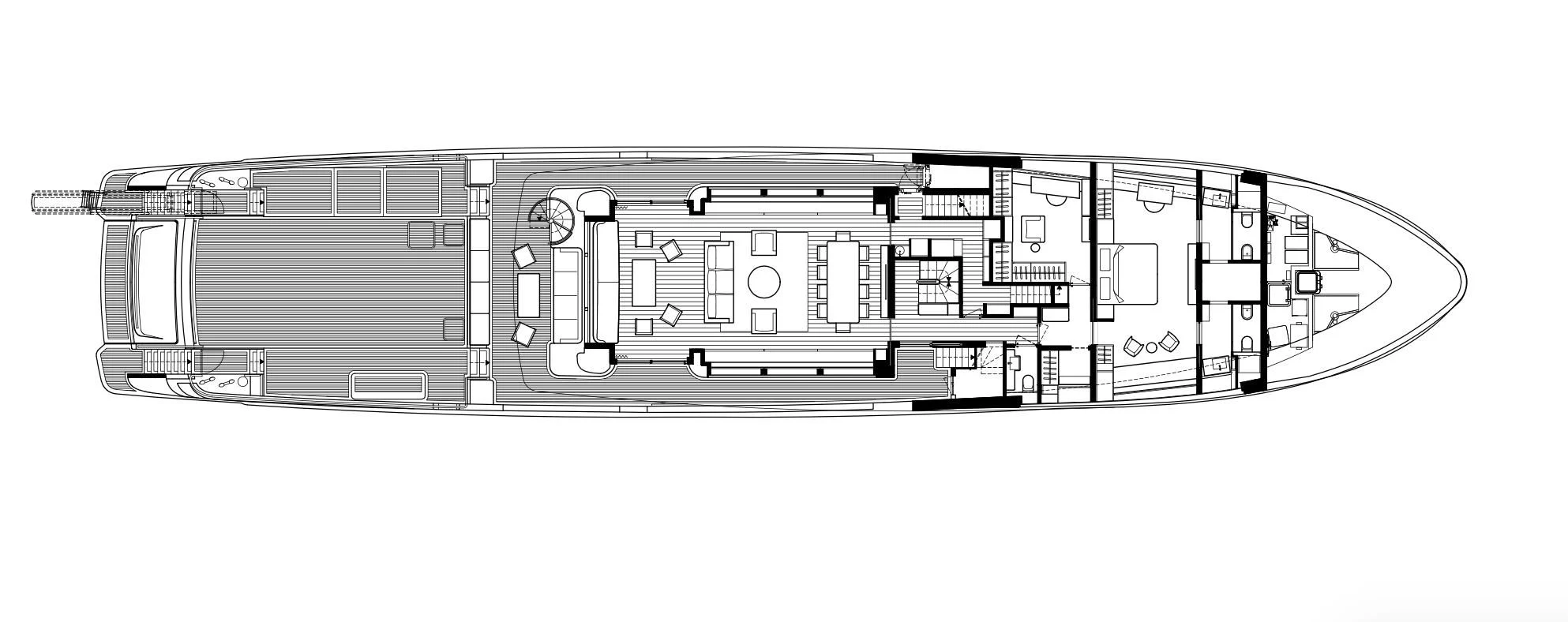 diagram, engineering drawing aboard MYKO Yacht for Sale