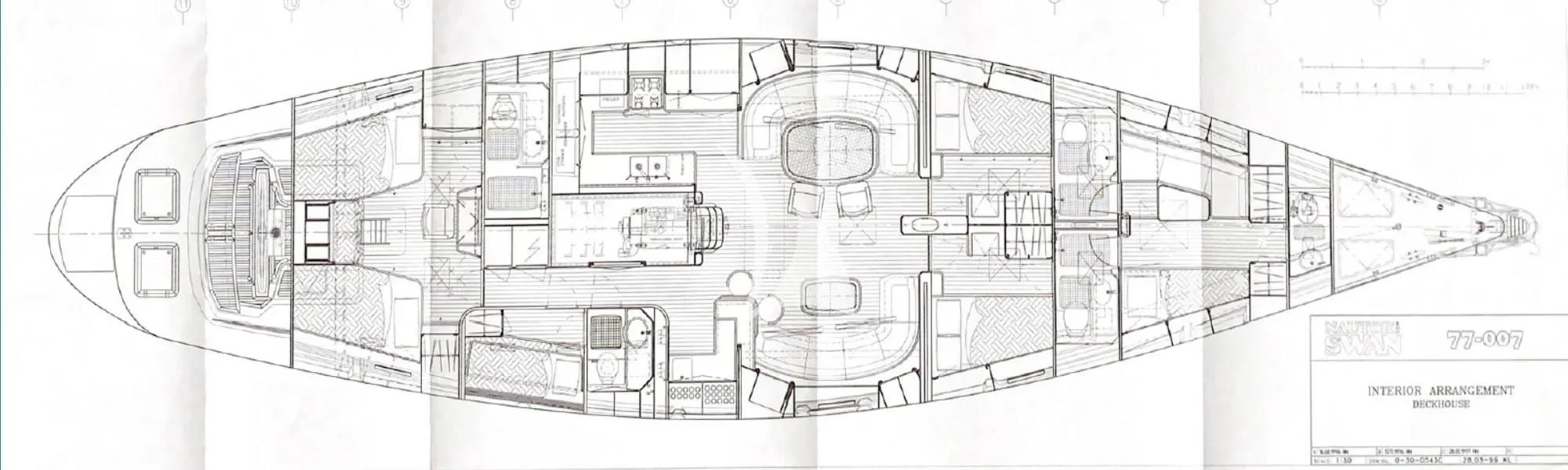 a sketch of a building aboard MYKO Yacht for Sale