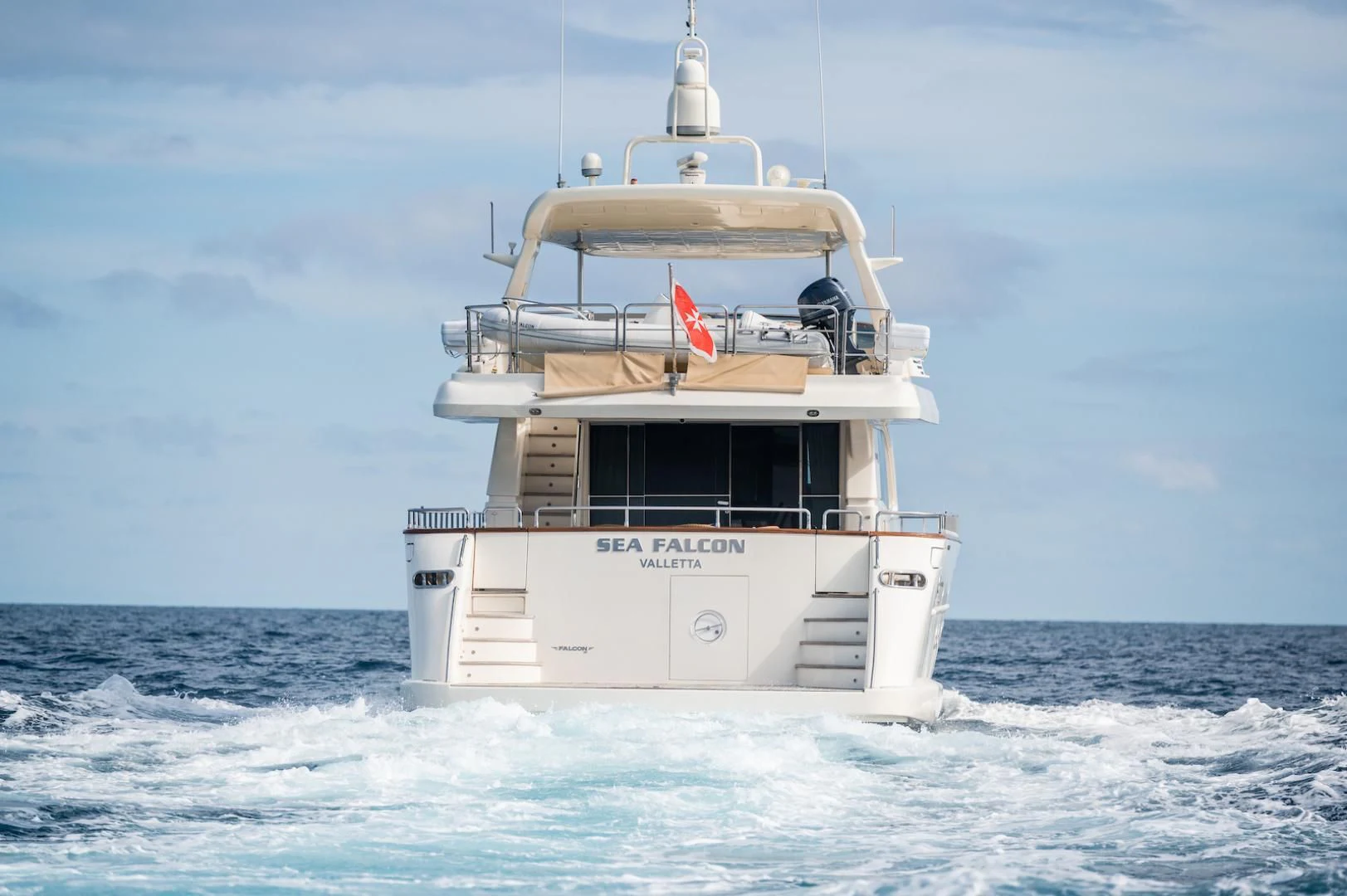 a boat in the water aboard ALPINN Yacht for Sale