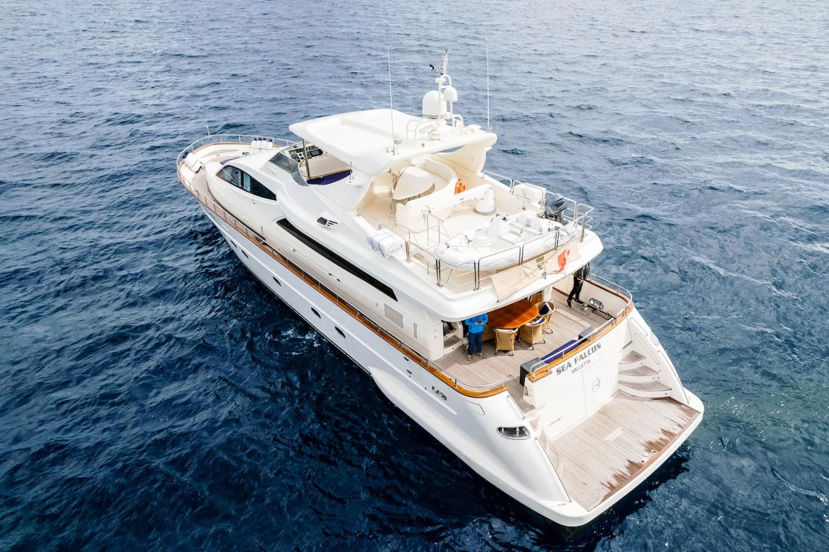 a ship in the water aboard ALPINN Yacht for Sale