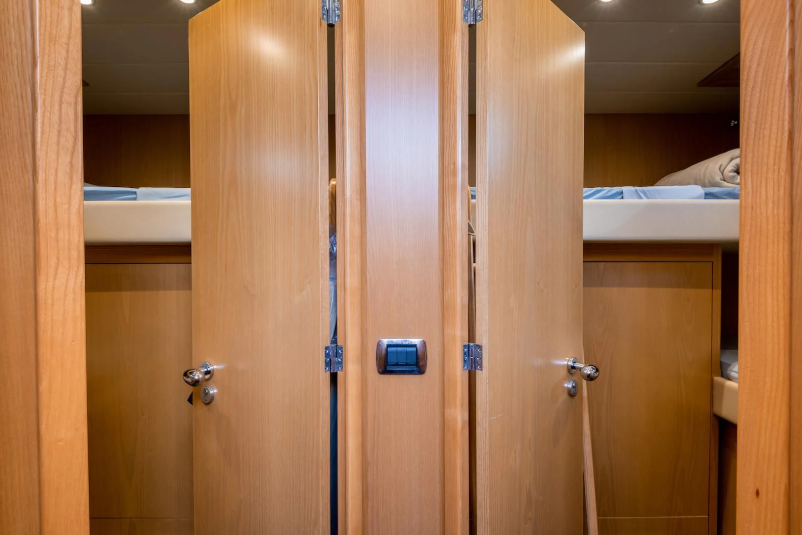 a bathroom with a shower and a sink aboard ALPINN Yacht for Sale