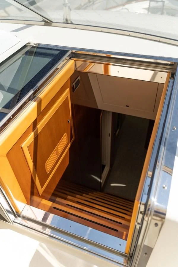 a cabinet with drawers aboard ALPINN Yacht for Sale