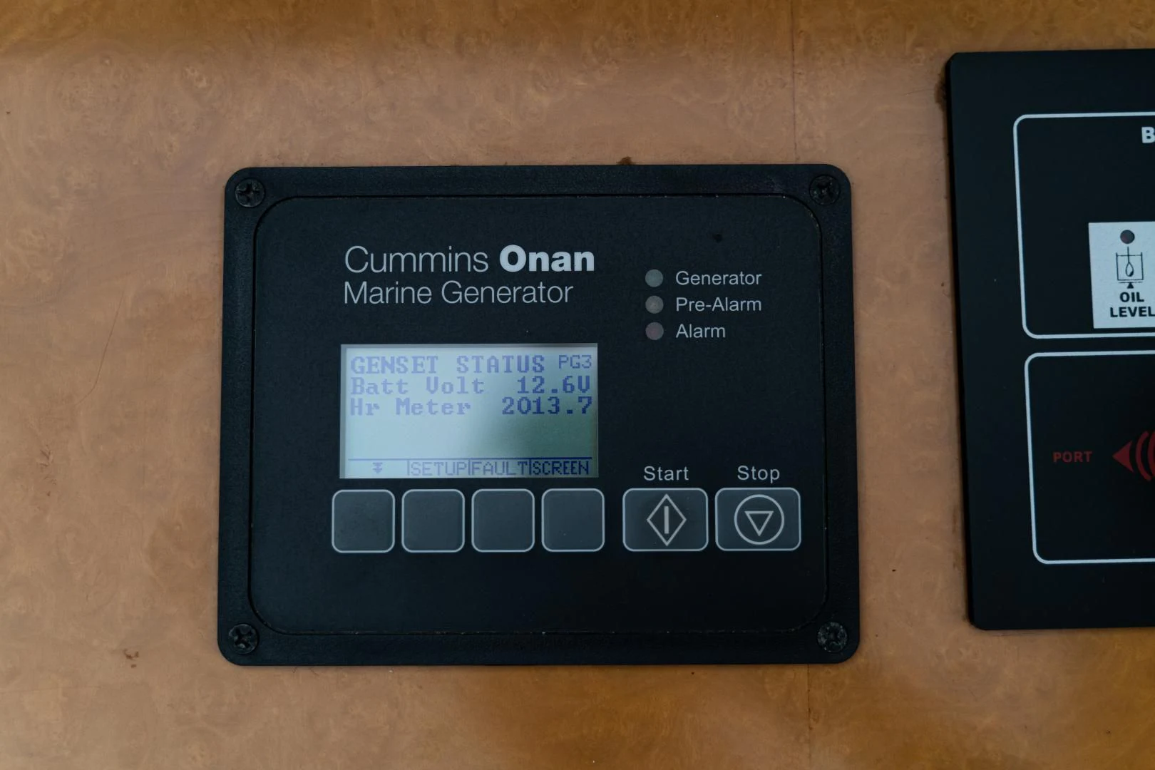 a black rectangular device with buttons aboard ALPINN Yacht for Sale