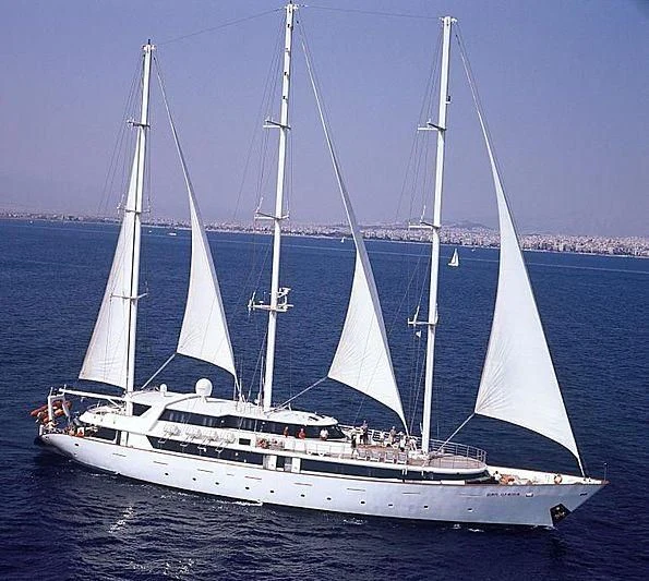a group of sailboats on the water aboard PAN ORAMA II Yacht for Sale