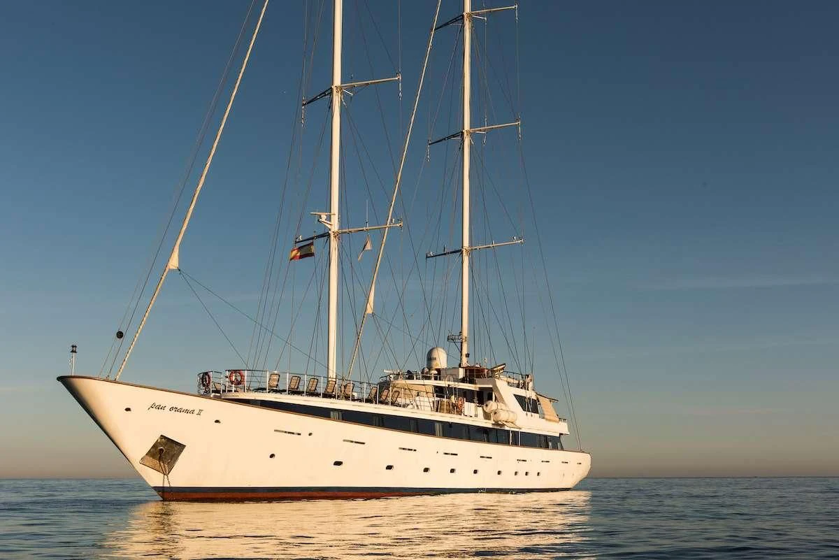 a sailboat on the water aboard PAN ORAMA II Yacht for Sale