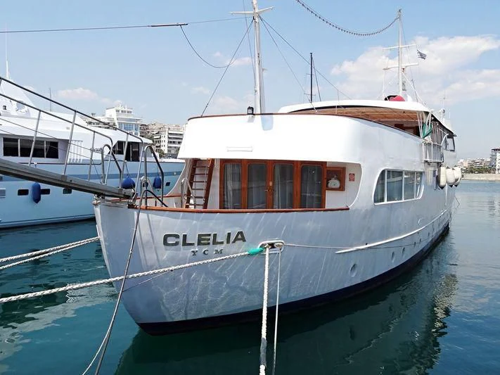 a boat in the water aboard KLELIA 1 Yacht for Sale