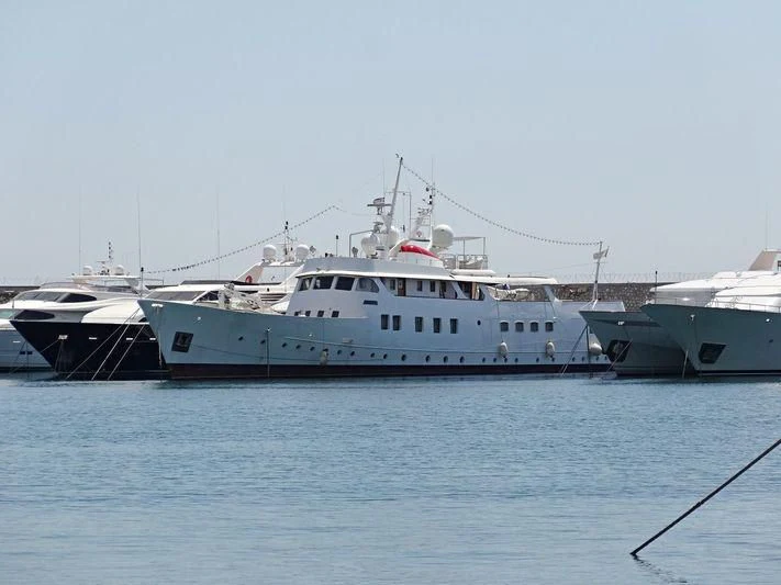 a group of boats in the water aboard KLELIA 1 Yacht for Sale