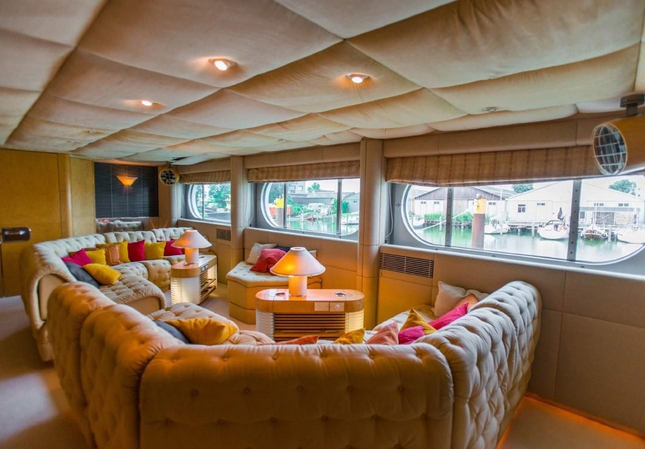 a room with two beds aboard KORU Yacht for Charter