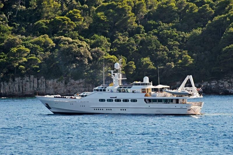 a boat on the water aboard KORU Yacht for Charter