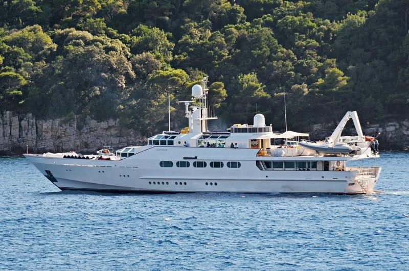 a boat on the water aboard KORU Yacht for Charter