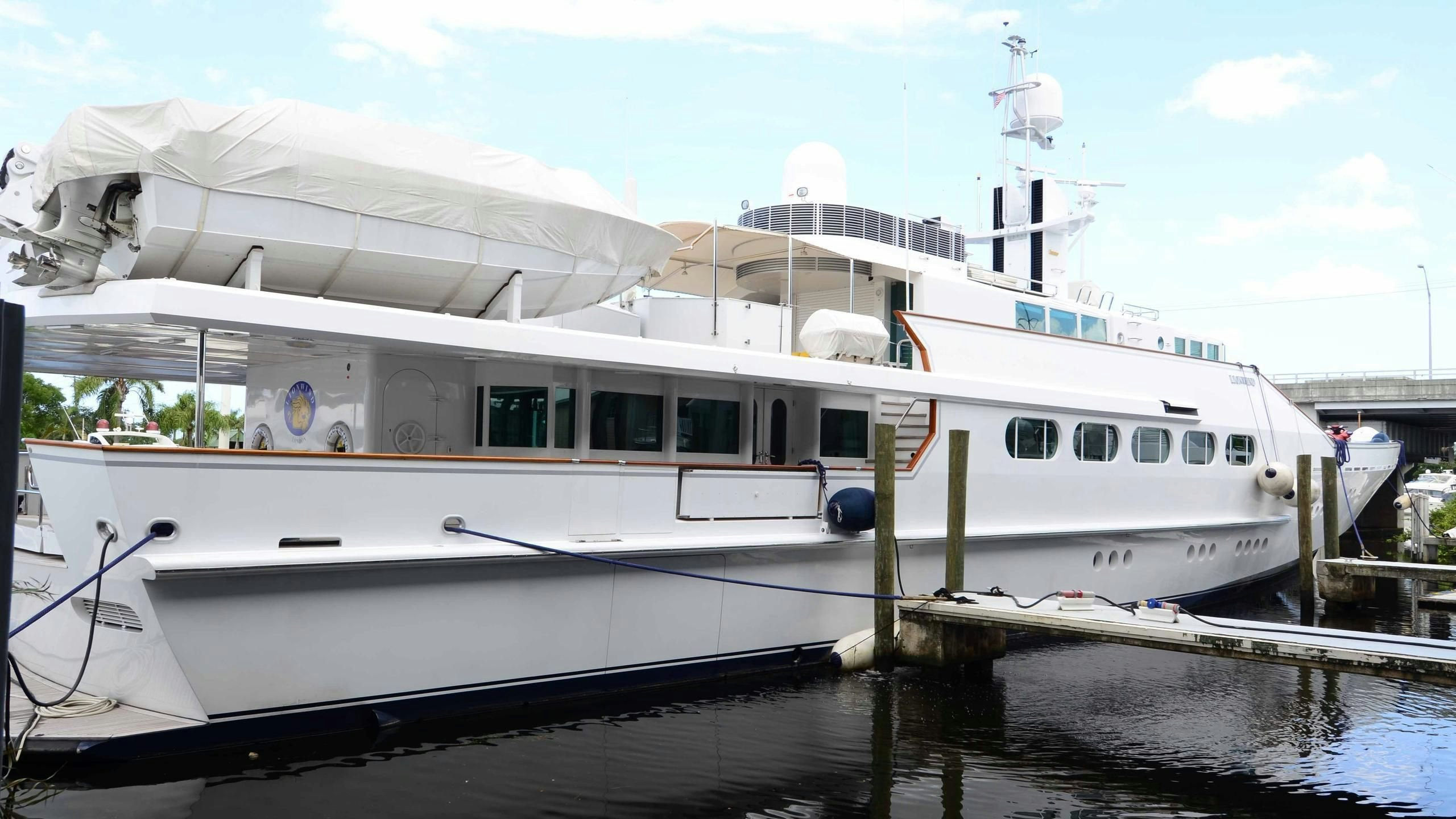a large white boat aboard KORU Yacht for Charter