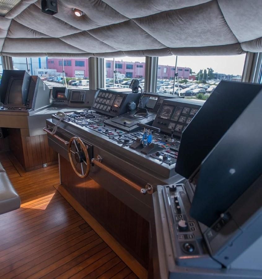 a machine in a room aboard KORU Yacht for Charter