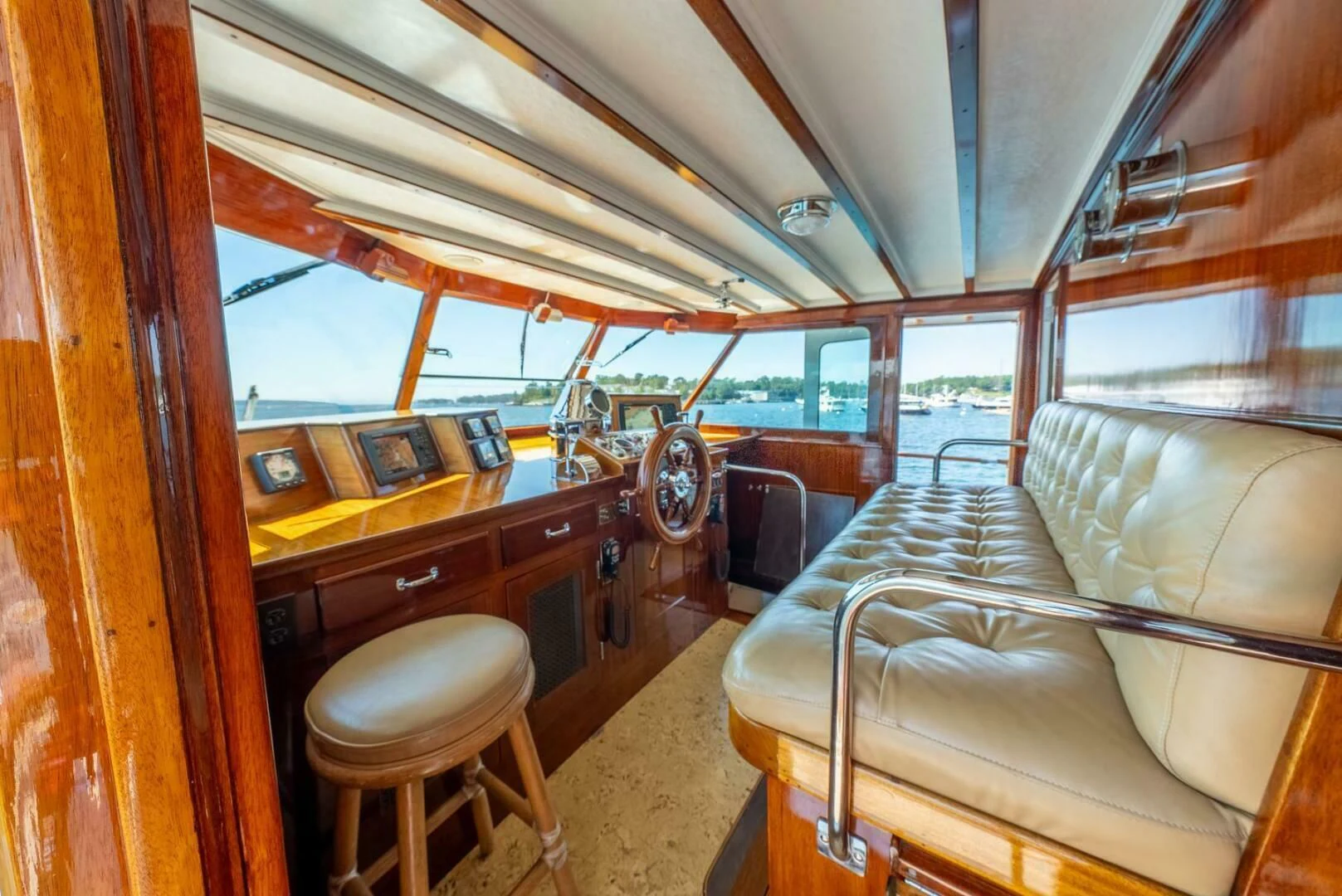 inside of a cabin aboard BERNADETTE Yacht for Sale