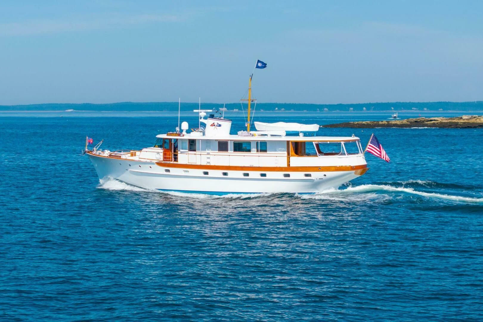 a boat on the water aboard BERNADETTE Yacht for Sale