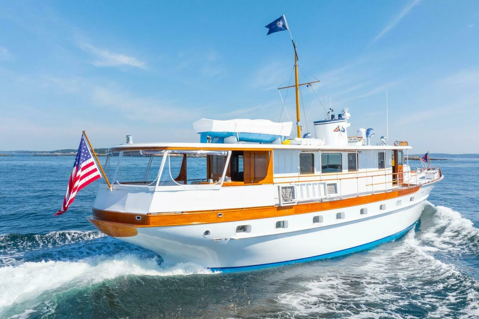 a boat on the water aboard BERNADETTE Yacht for Sale