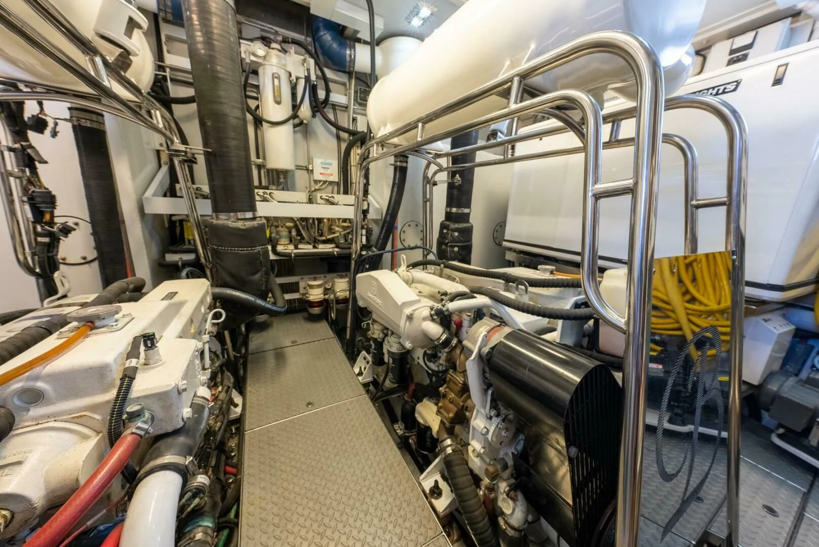 a large machine with wires aboard BERNADETTE Yacht for Sale