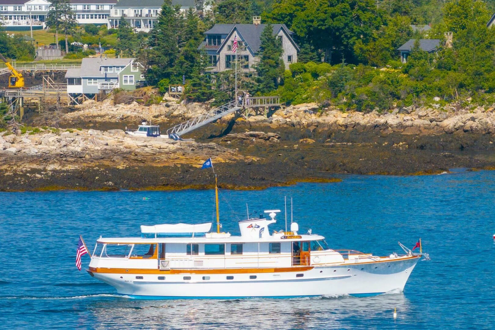 a boat on the water aboard BERNADETTE Yacht for Sale