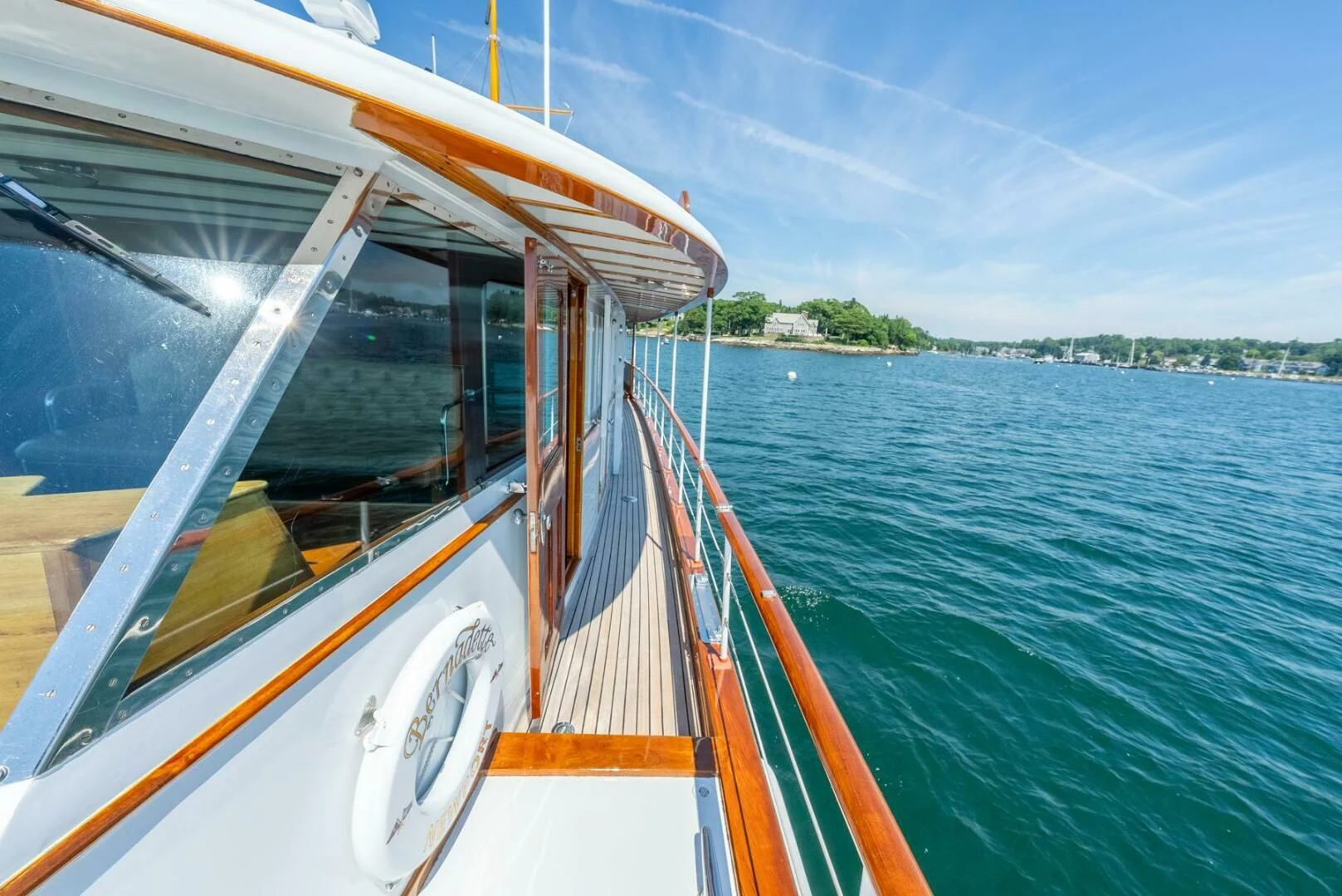 a boat on the water aboard BERNADETTE Yacht for Sale