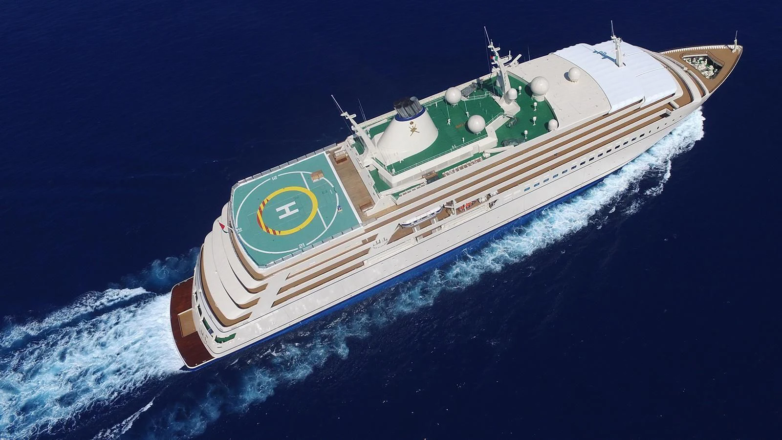 a space ship in space aboard FULK AL SALAMAH Yacht for Sale