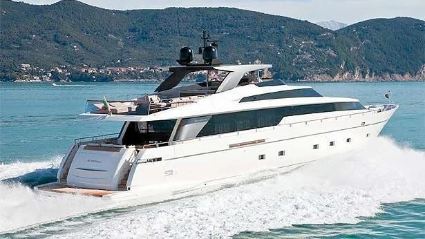 a boat on the water aboard ST. BARTH Yacht for Sale