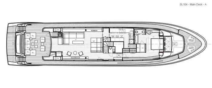 diagram, engineering drawing aboard ST. BARTH Yacht for Sale