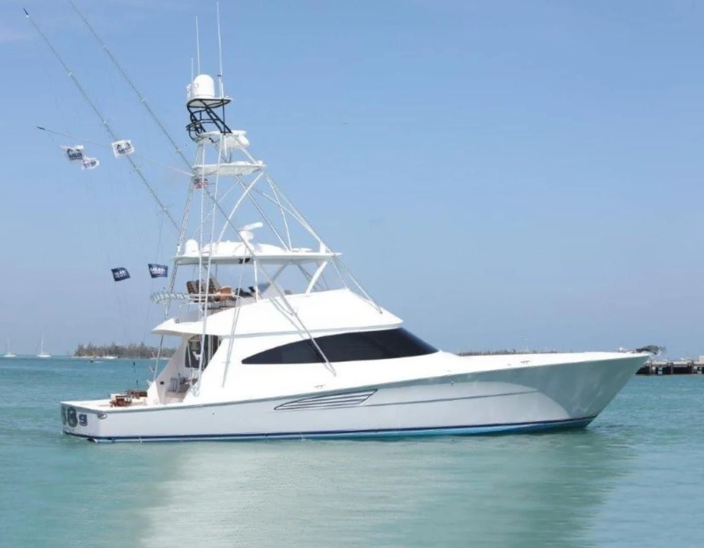 a white yacht in the water aboard GALATI  TRADE Yacht for Sale