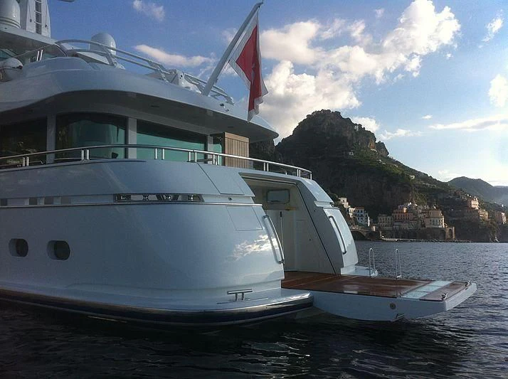 a boat on the water aboard BELLE DE JOUR Yacht for Sale