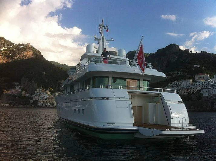 a boat on the water aboard BELLE DE JOUR Yacht for Sale