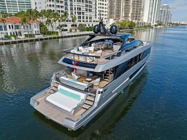 a boat on the water aboard BESO Yacht for Sale