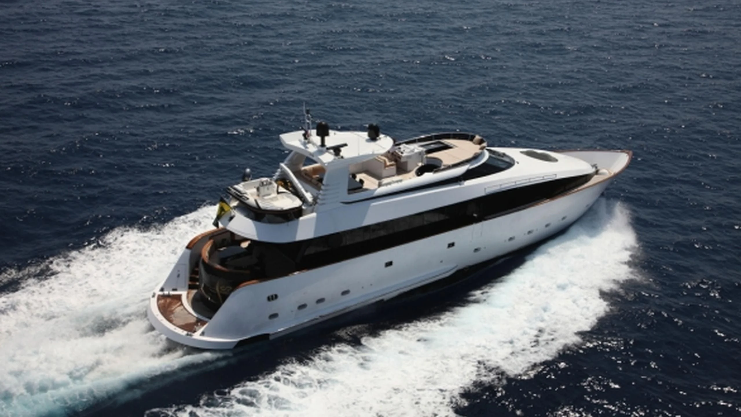 a boat on the water aboard L'OR Yacht for Sale