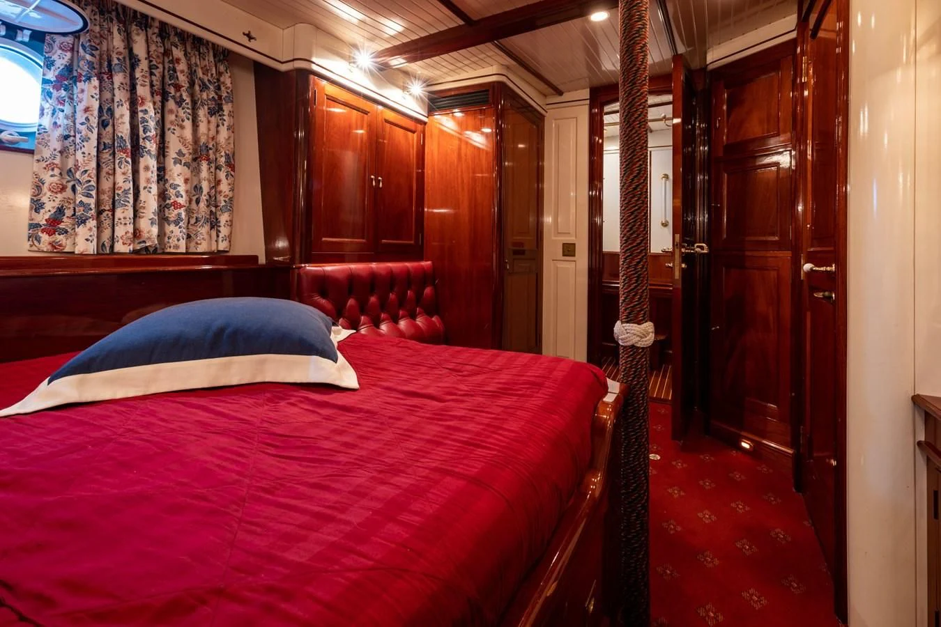 a bed in a room aboard FREDRIKSTAD Yacht for Sale