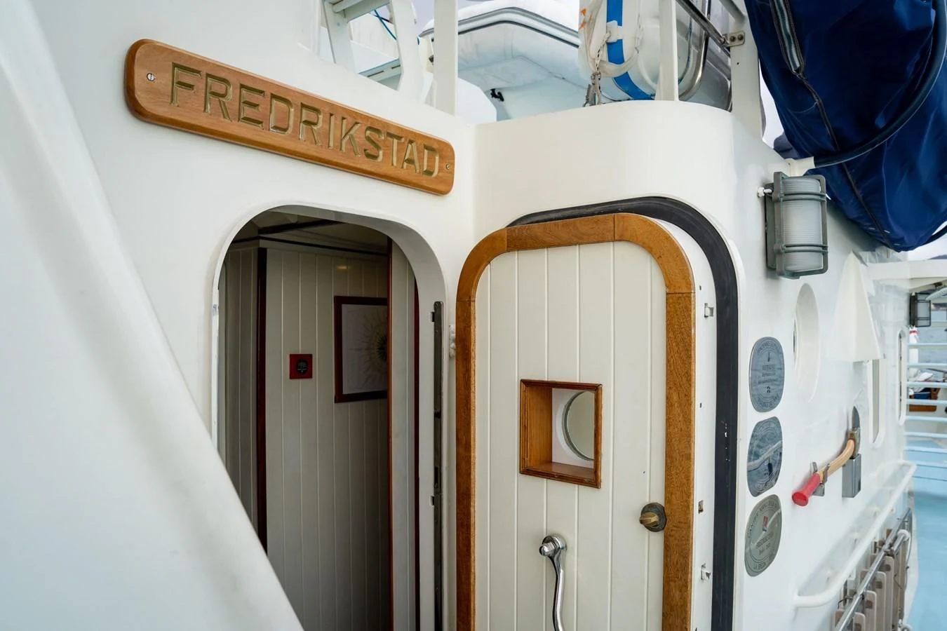 a close-up of a machine aboard FREDRIKSTAD Yacht for Sale