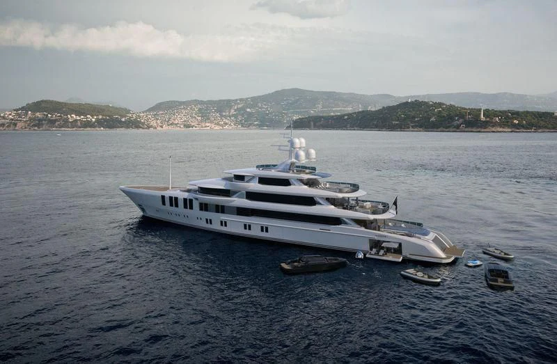 a boat on the water aboard ROE Yacht for Sale