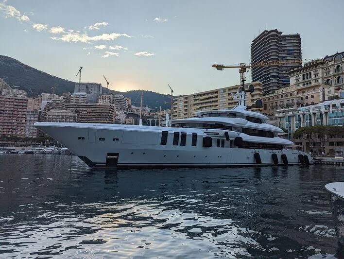 a boat in the water aboard ROE Yacht for Sale