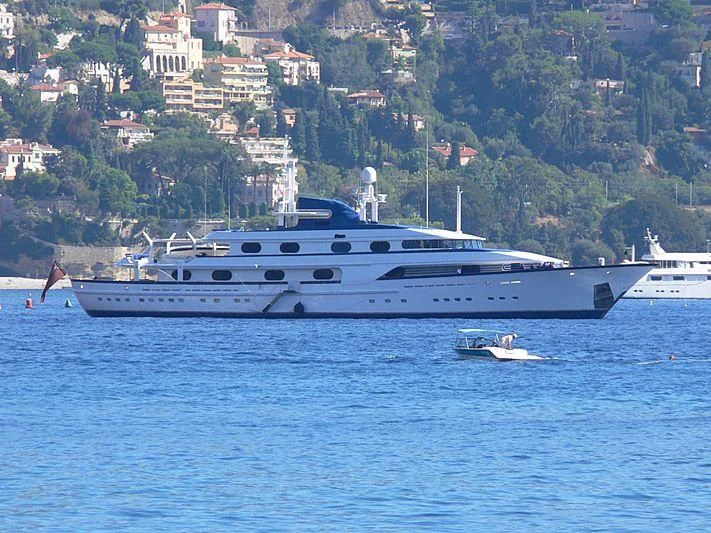 a boat on the water aboard CLEOPATRA Yacht for Sale